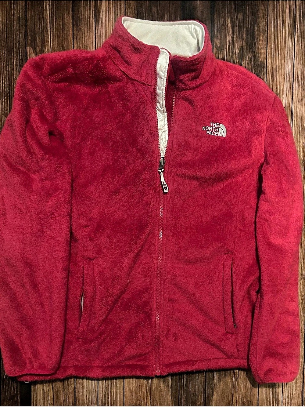 Plus size The North Face Women's Osito Jacket Pink Fleece